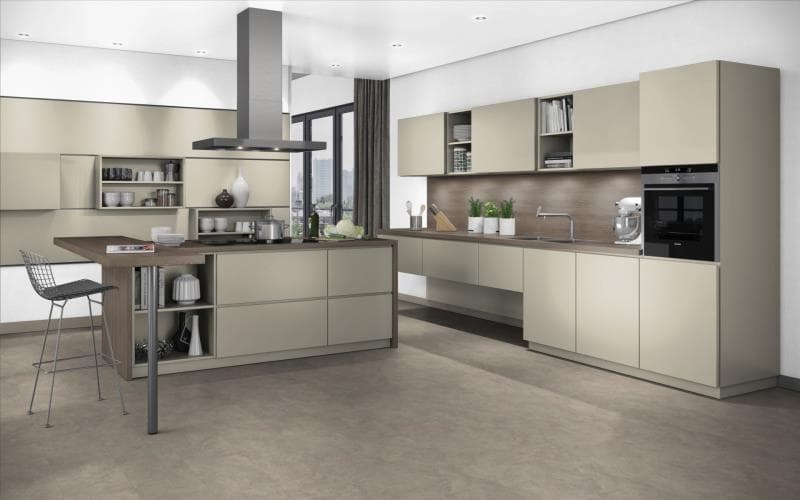 Treviso Handle-less Matt Cashmere